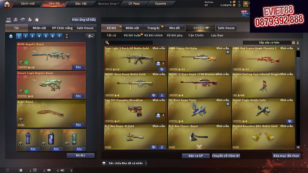 shop acc cf uy tin gia re